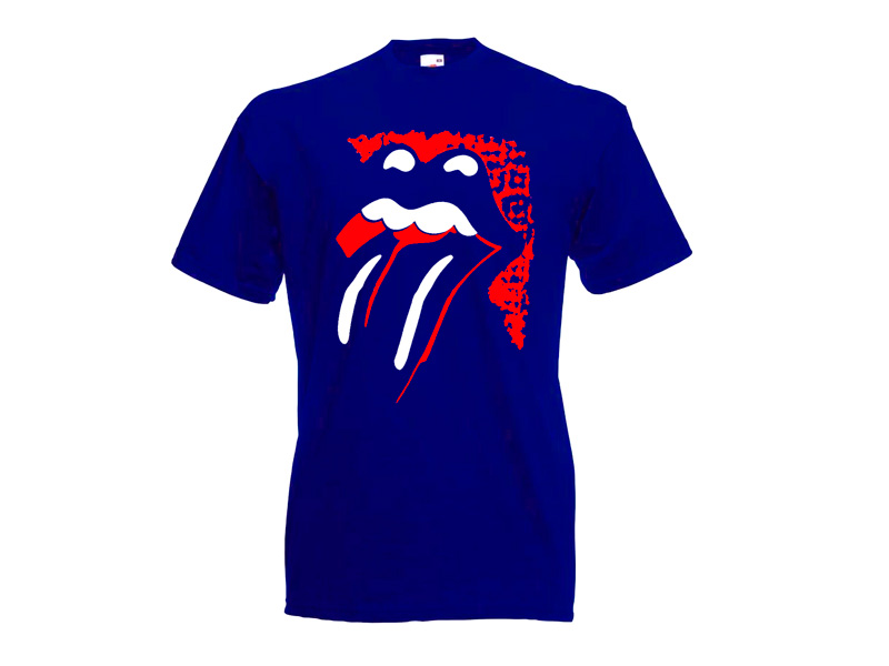 Camisetas manga corta : Camiseta Rolling Stones Azul